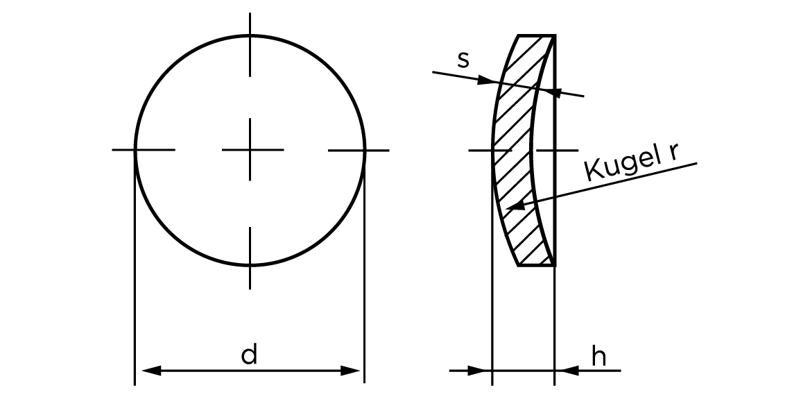 Teknisk tegning af DIN 470